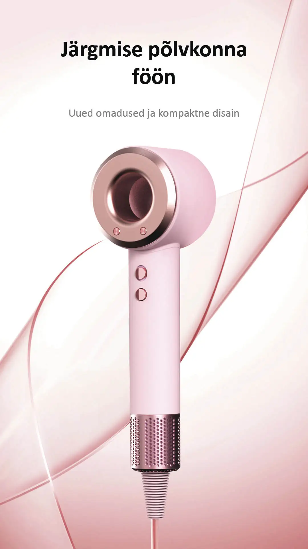 Uue põlvkonna Daiwall G5 1400W ionisatsiooniga föön pakub uusi funktsioone ja kompaktset disaini.